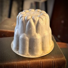 Vintage Aluminium Jelly Mould Pudding Mold Rustic Farmhouse Kitchen Baking Tin