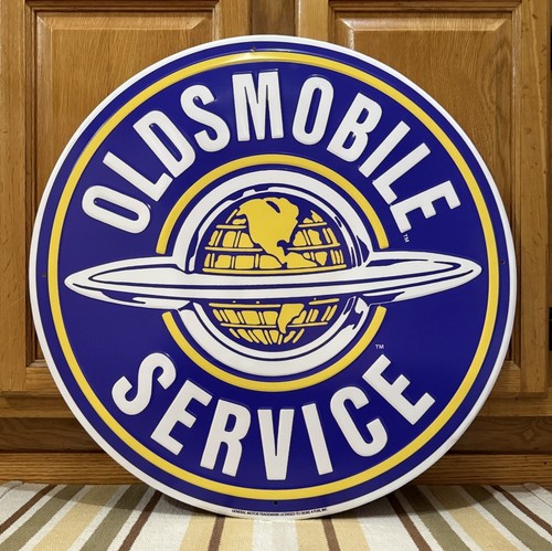 Oldsmobile service metal sign - service,