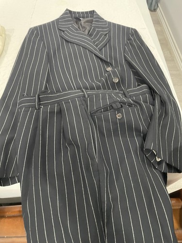 Women gray white pinstripe - gray/white,