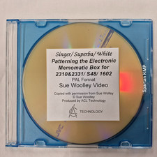 SUPERBA SINGER KNITTING MACHINE MEMOMATIC BOX PATTERNING DVD BY SUE WOOLLEY