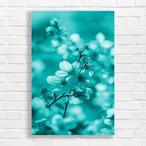 Pink cherry blossom canvas - cherry,