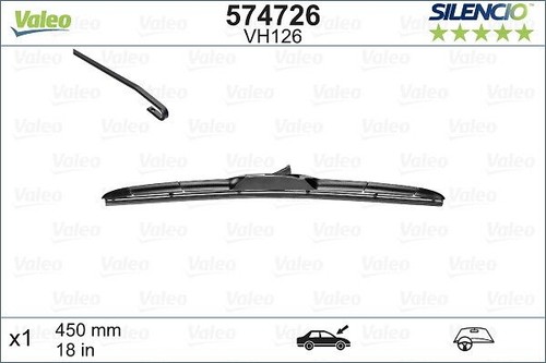 Wiper blades valeo 574726 - 574726, for