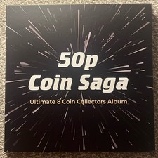Star Wars 50p Coin Album – Holds Full 8-Coin Set – Collector Display Folder