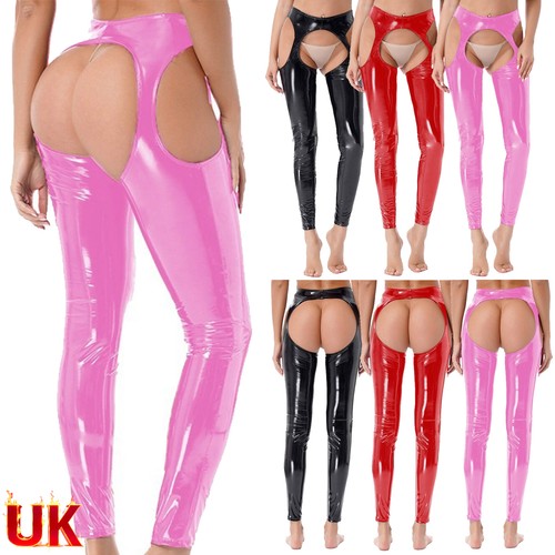 Womens wet look cut - look, out