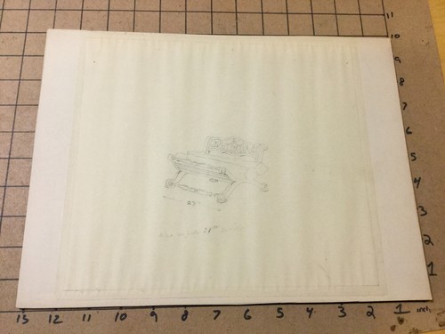 Vintage original drawing - -,