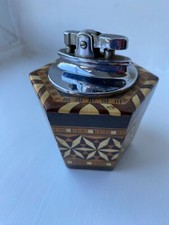 Vintage marquetry wood base - marquetry,