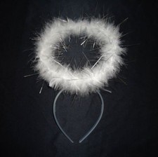 FAIRY ANGEL HALO FLUFFY WHITE