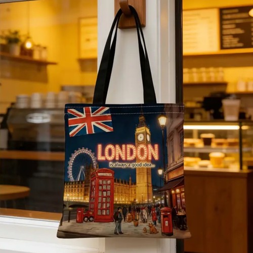 Shopping bag big ben red - big,