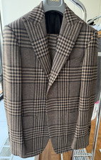TOM FORD Brown Check Wool