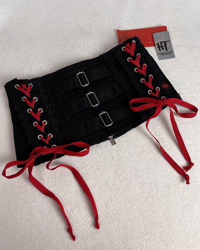 Vtg tripp nyc red black - nyc, lace