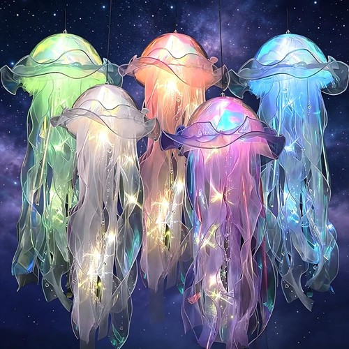 Pcs jellyfish light hanging - 5,
