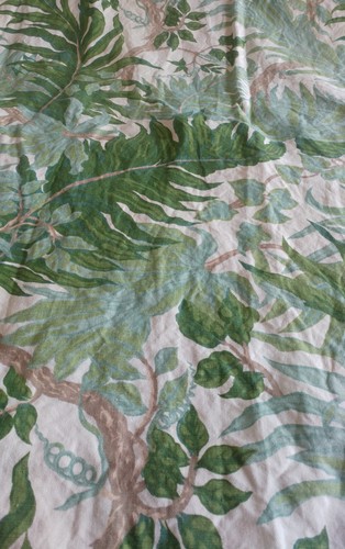 Vintage lined green floral - green,