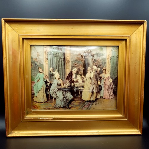 Antique crystoleum picture - antique,