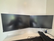 2x ASUS VC239H 23” IPS Full HD 1080p Frameless Monitors – Excellent Condition