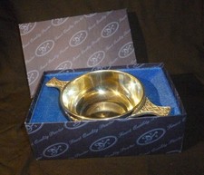 boxed small pewter Highland quaich