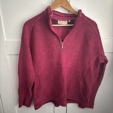 Weird Fish Pink Macaroni Ladies'  1/4 Zip Pullover Jumper Large