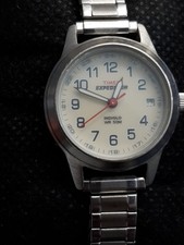 Timex Expedition womans Watch Indiglo Nurse Dial date 6.9" Flex Band New Battery