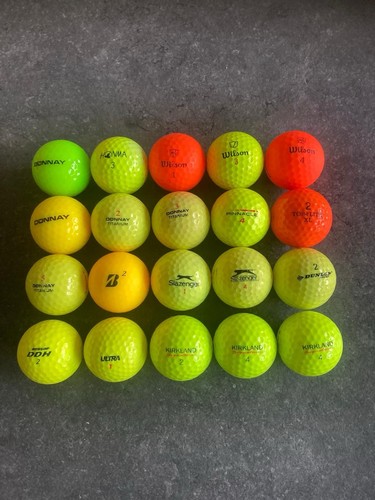 Coloured golf balls mixed - coloured,