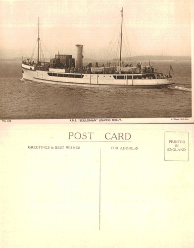 Vintage postcard m s - postcard, r.m.s