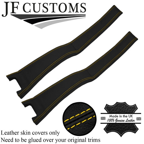Yellow stitch leather b - stitch, 2x