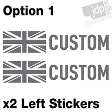 x2 PERSONALISED UNION JACK