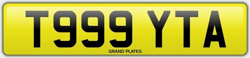 Toyota number plate t999 - number, yta
