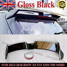 REAR ROOF SPOILER BOOT TRUNK LIP FOR BMW X5 F15 2015 2016 2017 2018 GLOSS BLACK