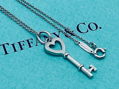 Tiffany heart key charm - key,