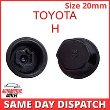 MASTER LOCKING WHEEL SECURITY KEY 20mm BOLT SOCKET REMOVER LETTER H FOR TOYOTA