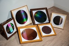 Framed Silicon Wafer Display
