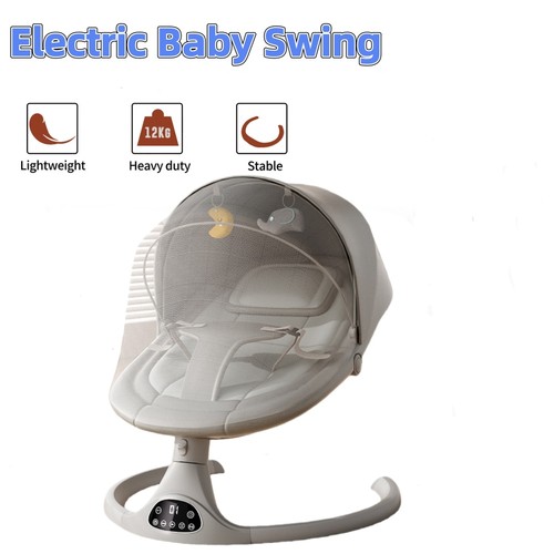 Bluetooth electric baby swing - baby,