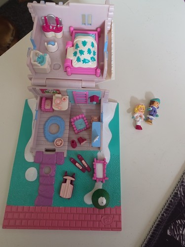 1993 polly pocket ski - ski, lodge