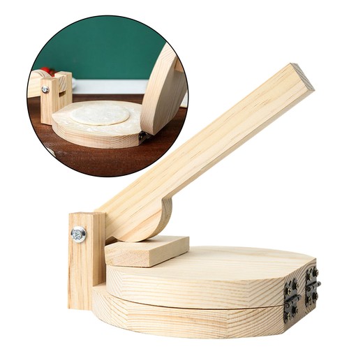 Wooden tortilla paste press - wooden,