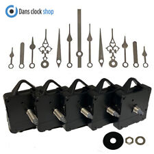 New Replacement Quartz Clock Movement Mechanism Motor Silver Metal Hands 