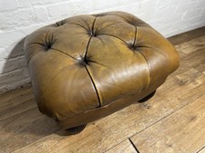 Leather Tetrad Oscar Footstool  . Free Delivery Available
