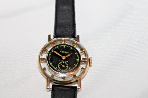 Vtg geneva 17j mystery dial - mystery,