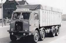 B/W PHOTO: HUCKLES ANIMAL FEEDS ATKINSON 8 WHEEL BULKER - SEW 837