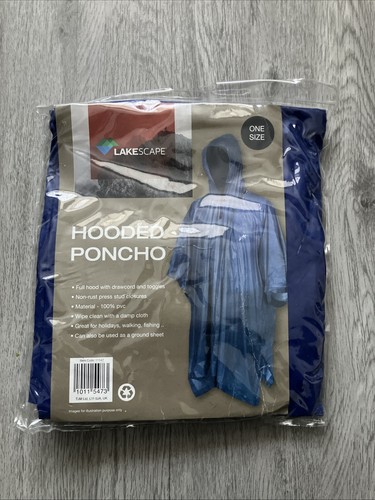 Rain poncho hooded lake - hooded,