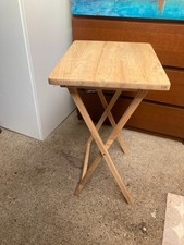 Brown Wooden Folding TV Dinner Crafting Table