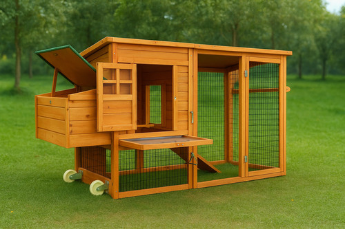 Country lodge chicken coop - chicken,