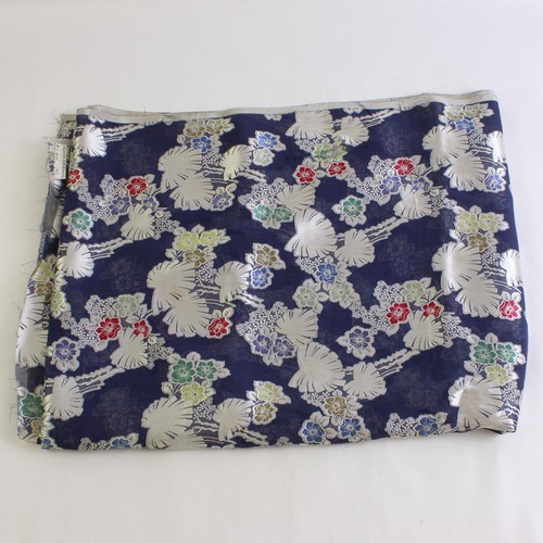 Dark blue silver silk - dark,