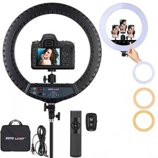 EOTO 21 inch LED Dimmable Makeup Selfie Ring Light And Remote (NO TRIPOD)