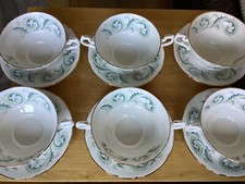 Royal Standard  ( Garland ) 6 Soup Coupes & 6 Saucers 1st Quality
