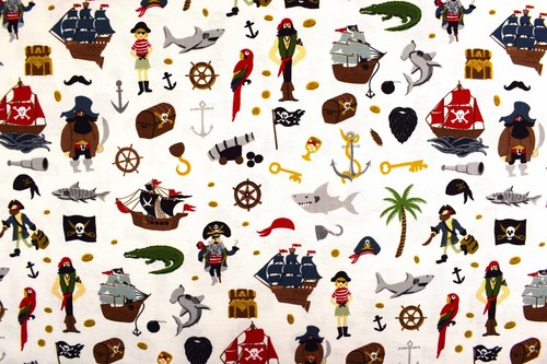 Pirate captain fabric - pirate,