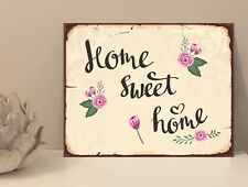 Home Sweet Home House Quote Metal Novelty Plaque Sign Gift fcp36