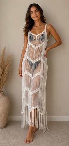 Lis boho fringe - le, chevron
