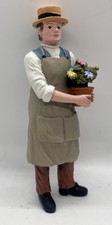 Dolls house resin gardener man