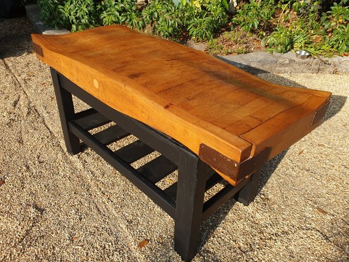 Vintage butchers block - block, and