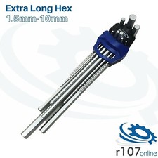 Blue Point 9pc Extra Long Hex Allen Key Set 1.5-10mm - As sold by Snap On