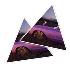 2x Triangle Shape Vinyl